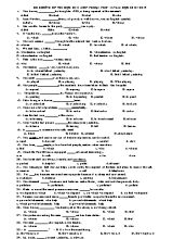 Đề cương ôn thi học kỳ II môn tiếng Anh Lớp 11 - Năm học 2018-2019